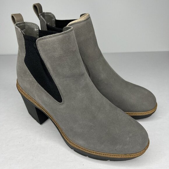 Dr. Scholl's First Class Padded Insole Suede Chelsea Ankle Boots Womens Size 9M - Picture 2 of 9